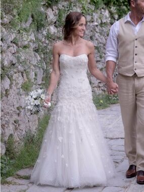 Christos Wedding Dress 😍 – Designer Size 2 | Romantic Floral Gown | Altered